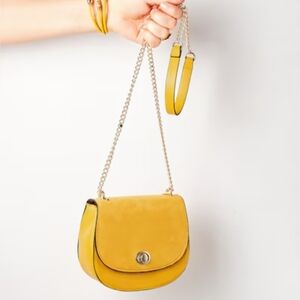Orange H&M Chain Strap Women's Bag